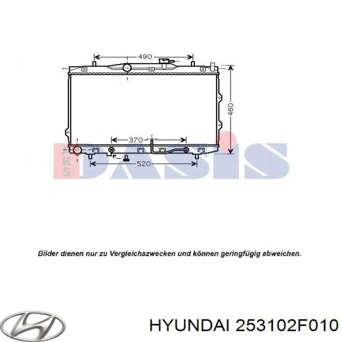 253102F010 Hyundai/Kia радіатор охолодження двигуна
