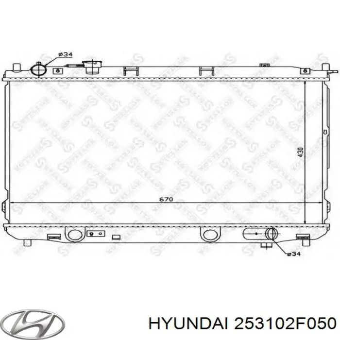 Радіатор основний Doowon 253102F050 ціна, від 70.34 USD