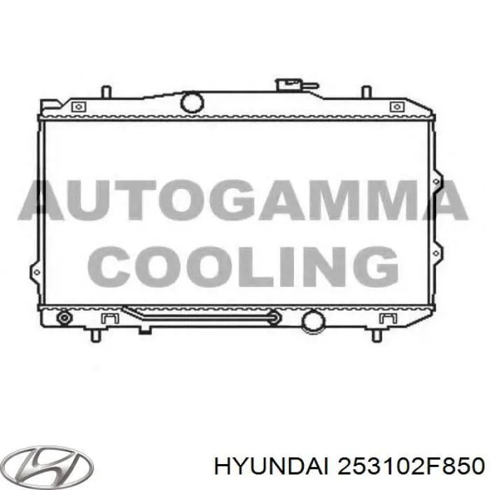 Купити 253102F900 Hyundai/Kia Радіатор двигуна