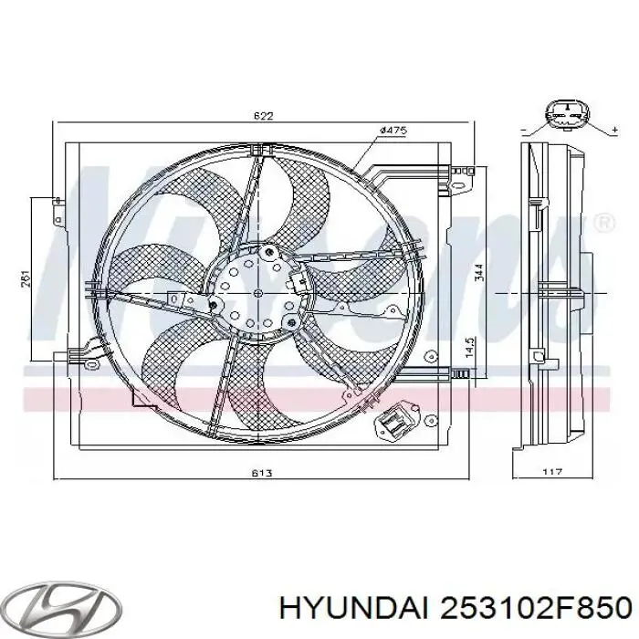 Радіатор 253102F900 Hyundai/Kia