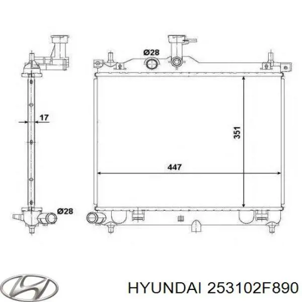 Купити 253102F890 Hyundai/Kia Радіатор двигуна