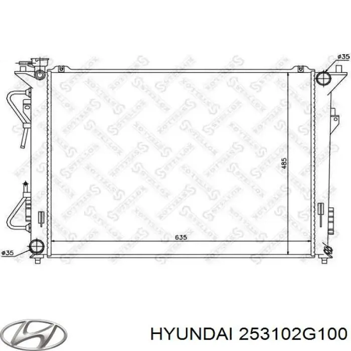 253103K195 Hyundai/Kia радіатор охолодження двигуна