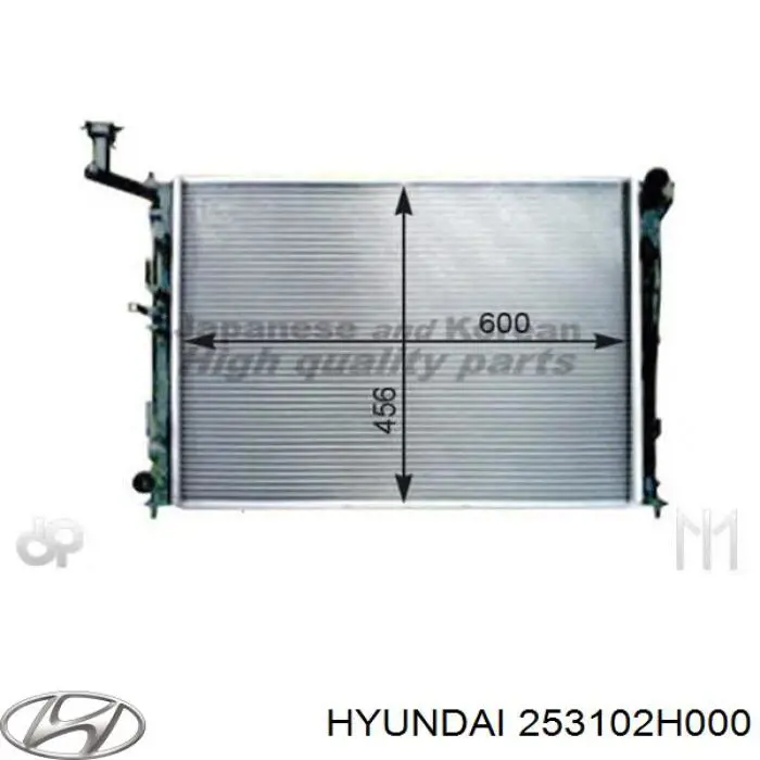 253102H000 Hyundai/Kia Радіатор охолодження двигуна