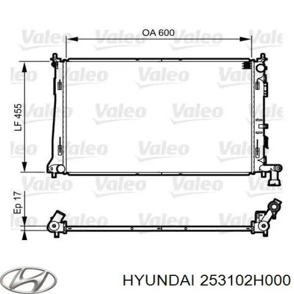 Купити 253102H000 Hyundai/Kia Радіатор двигуна