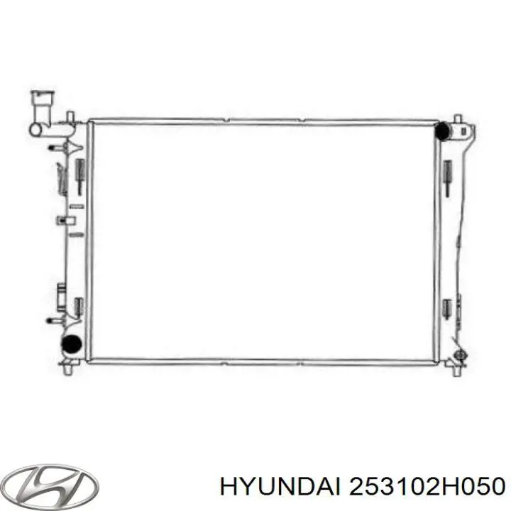 Радіатор охолодження Hyundai/Kia 253102H050