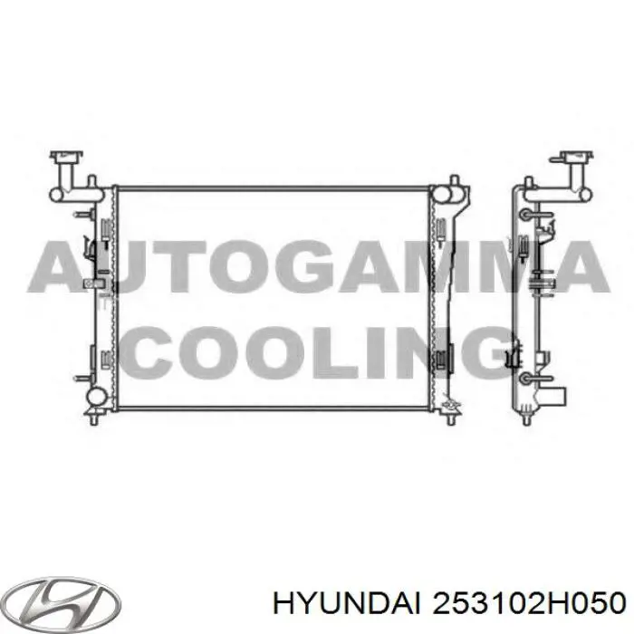 Купити 253102H050 Hyundai/Kia Радіатор двигуна