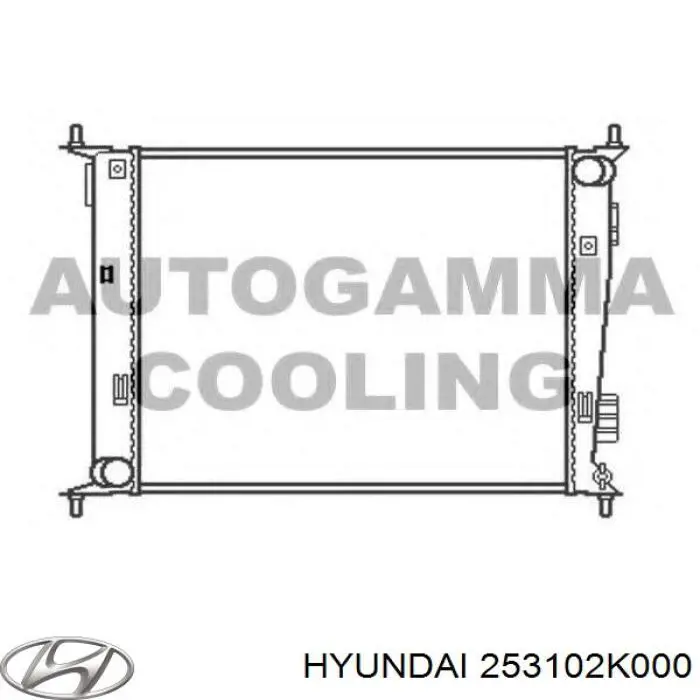 Купити 253102K000 Hyundai/Kia Радіатор двигуна