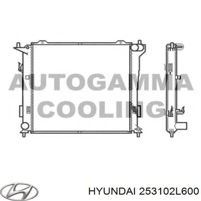 Купити 253102L600 Hyundai/Kia Радіатор двигуна