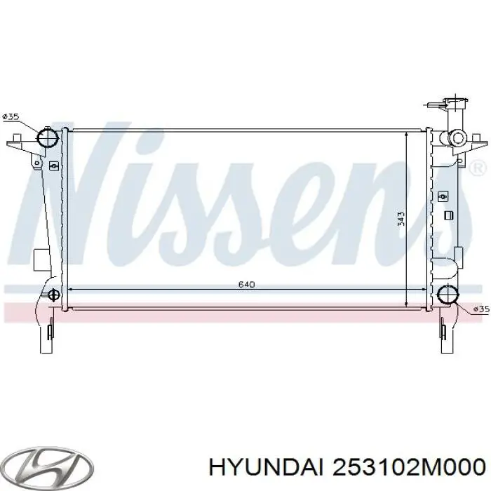 Радіатор основний Hyundai/Kia 253102M000 ціна, від 78.12 USD