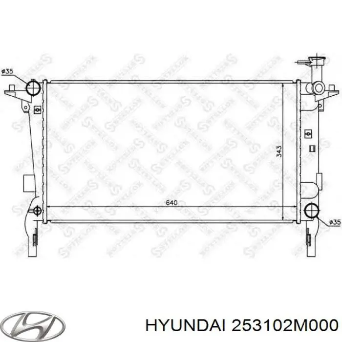 Купити 253102M000 Hyundai/Kia Радіатор двигуна