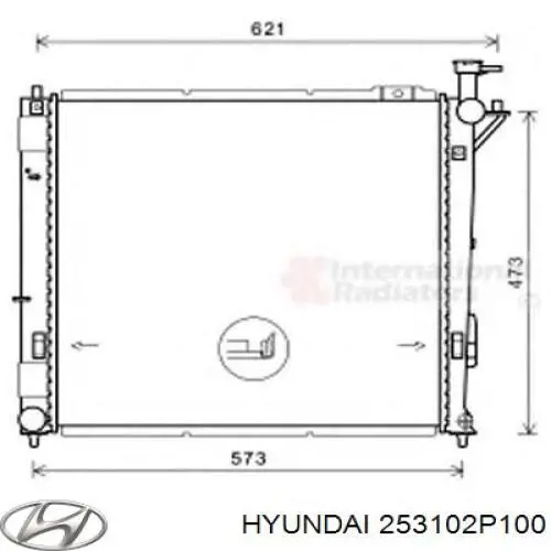 Купити 253102P100 Hyundai/Kia Радіатор двигуна