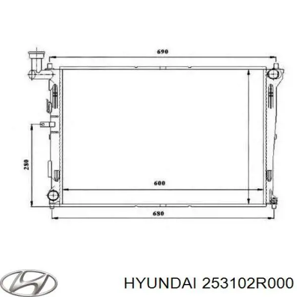 Радіатор основний Hyundai/Kia 253102R000 ціна, від 62.10 USD