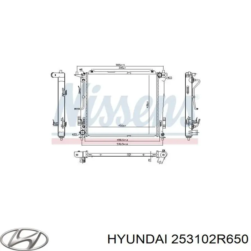 Купити 253102R650 Hyundai/Kia Радіатор двигуна