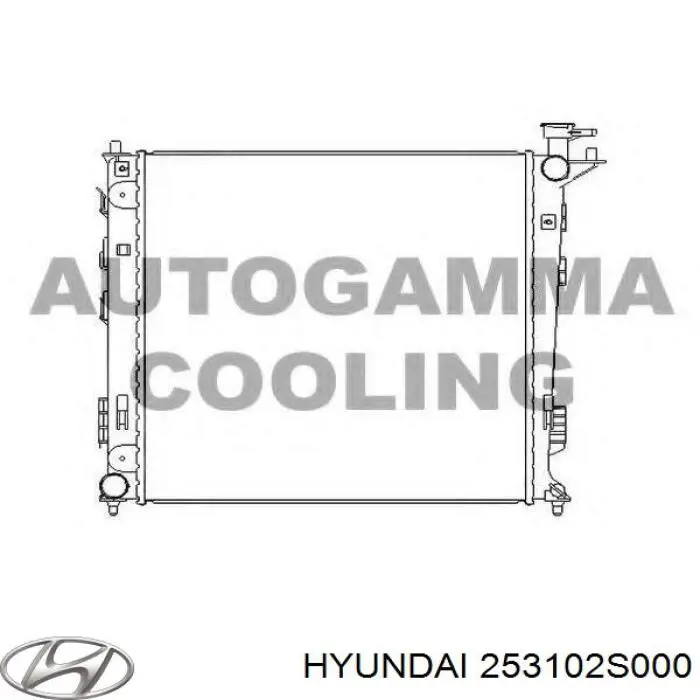 Радіатор 253102S000 Hyundai/Kia