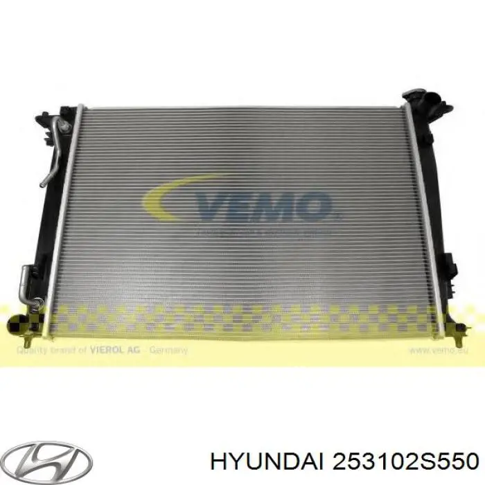 Радіатор основний Hyundai/Kia 253102S550 ціна, від 76.50 USD
