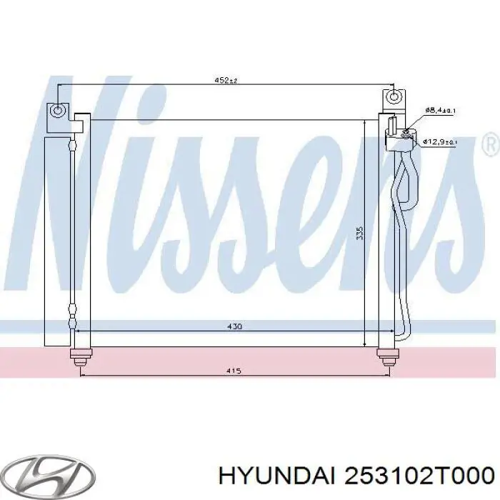 Радіатор охолодження Hyundai/Kia 253102T000