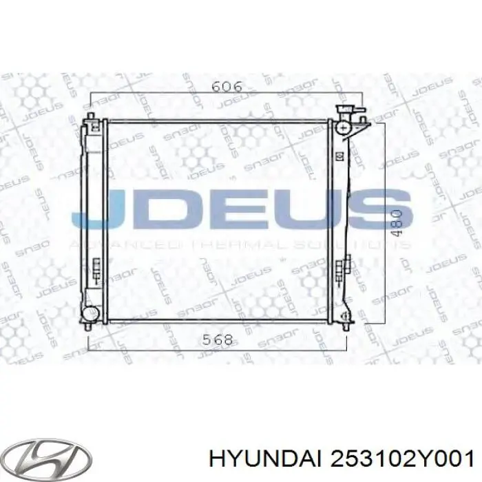 Купити 253102Y001 Hyundai/Kia Радіатор двигуна
