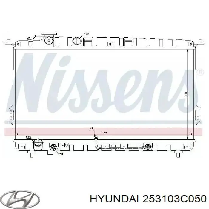 Радіатор основний Hyundai/Kia 253103C050 ціна, від 296.75 USD