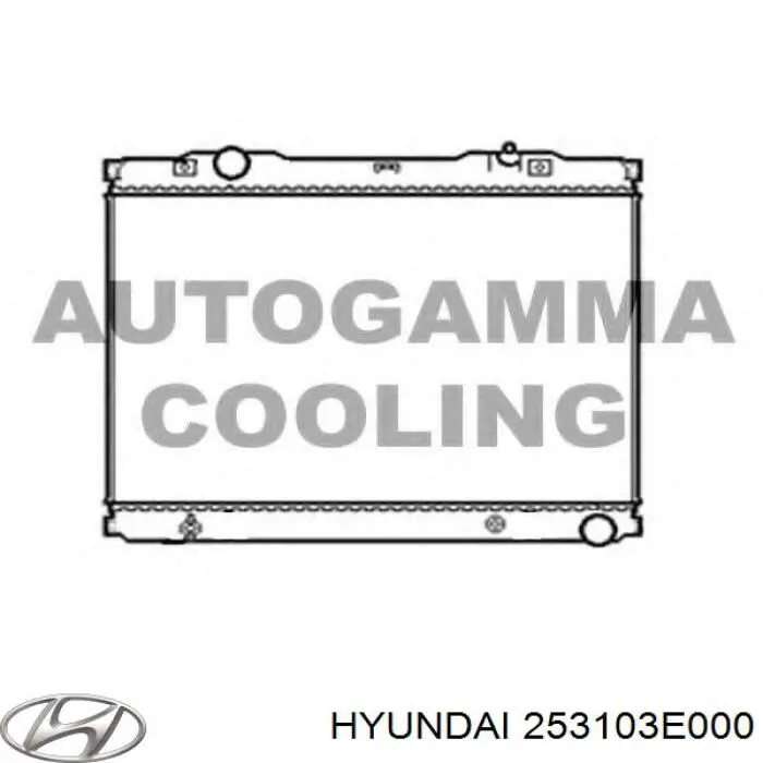 253103E000 Hyundai/Kia радіатор охолодження двигуна