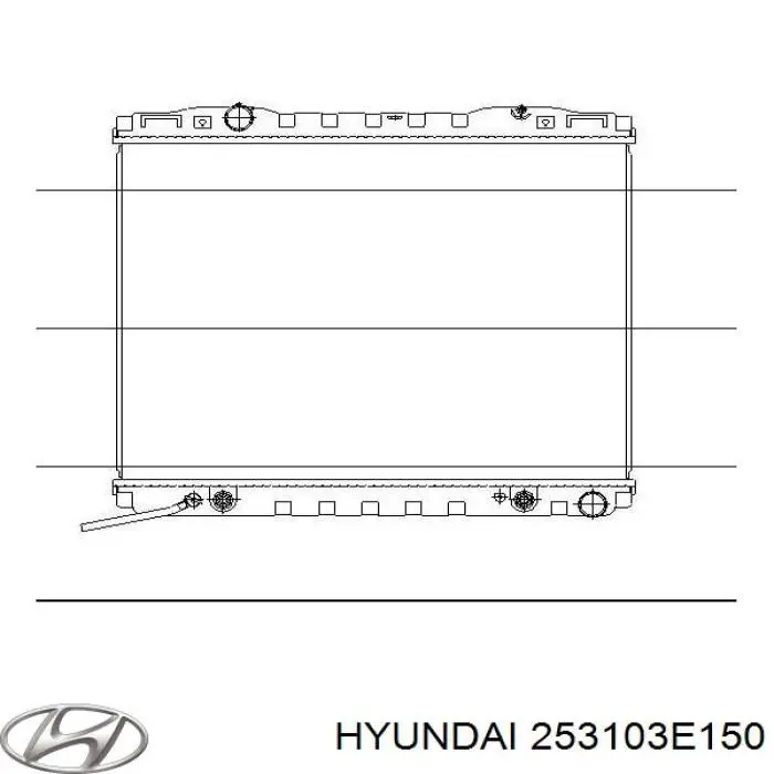 253103E150 Hyundai/Kia Радіатор охолодження двигуна