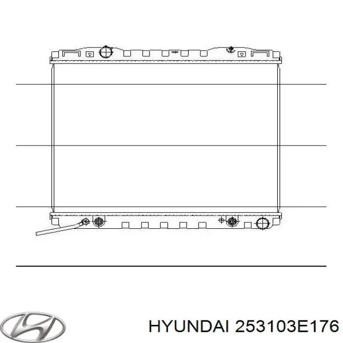 253103E176 Hyundai/Kia радіатор охолодження двигуна