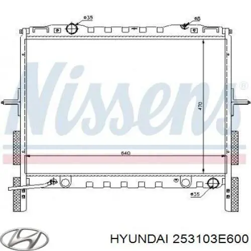 Радіатор основний Hyundai/Kia 253103E600 ціна, від 111.80 USD
