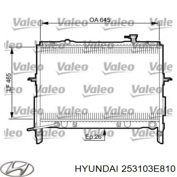 Радіатор основний Hyundai/Kia 253103E810 ціна, від 160.71 USD