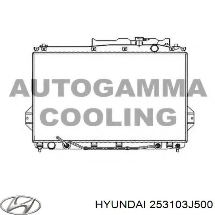 253103J500 Hyundai/Kia радіатор охолодження двигуна