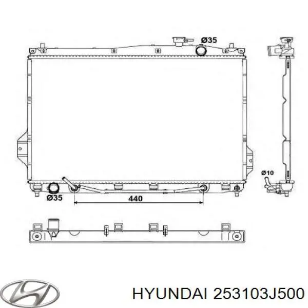 253103J500 Hyundai/Kia Радіатор охолодження двигуна