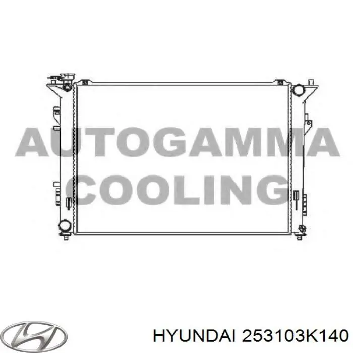Купити 253103K140 Hyundai/Kia Радіатор двигуна