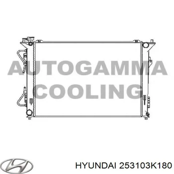 Купити 253103K180 Hyundai/Kia Радіатор двигуна