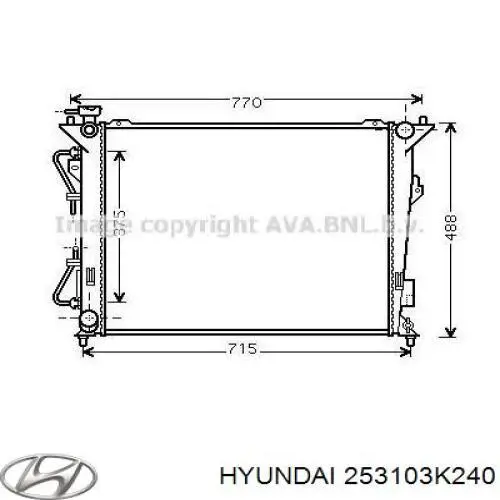 Радіатор основний Hyundai/Kia 253103K240 ціна, від 88.19 USD