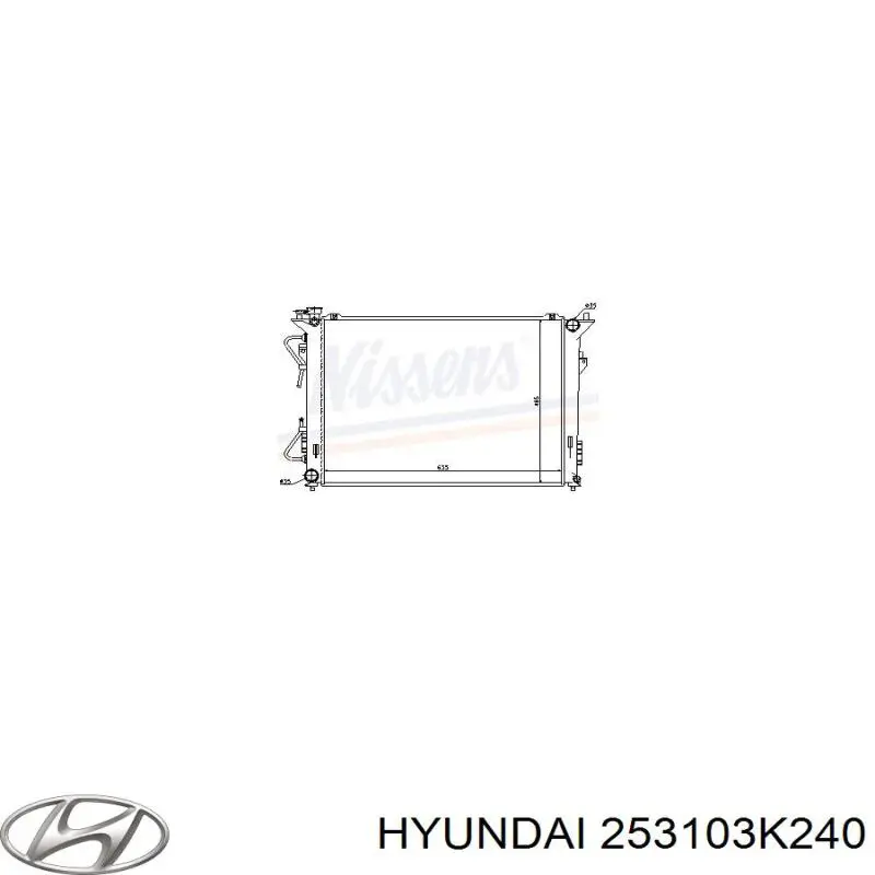 Купити 253103K240 Hyundai/Kia Радіатор двигуна