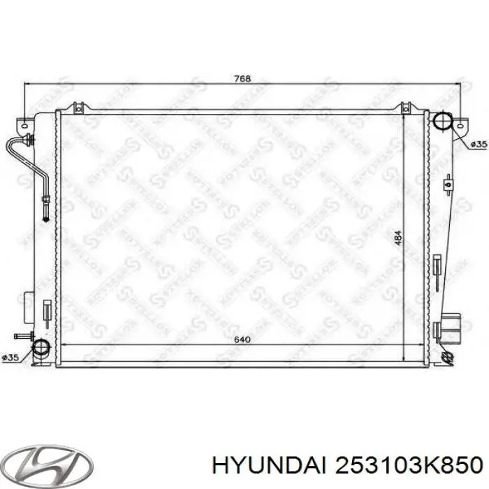 Купити 253103K850 Hyundai/Kia Радіатор двигуна