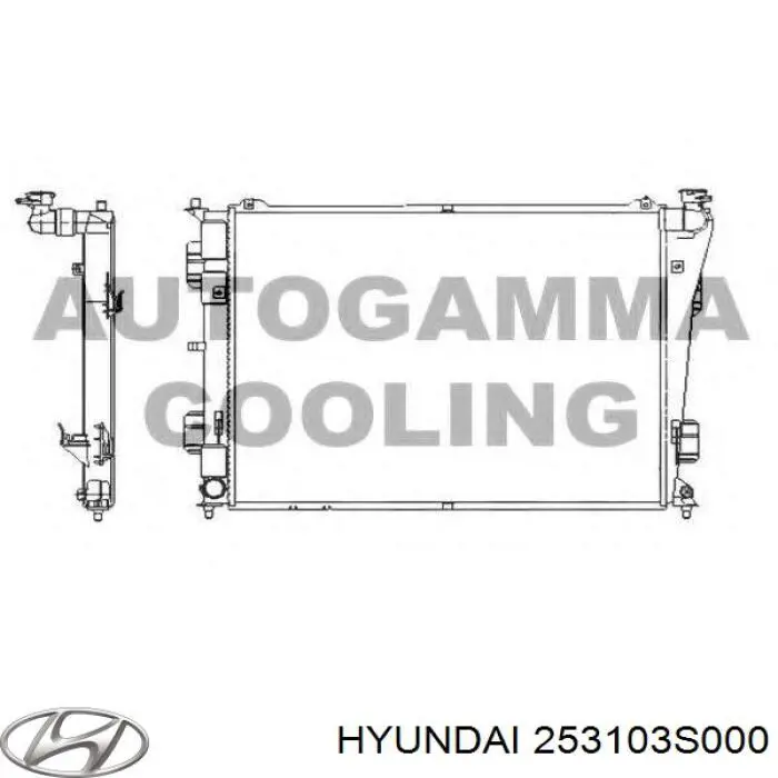 253103S000 Hyundai/Kia радіатор охолодження двигуна