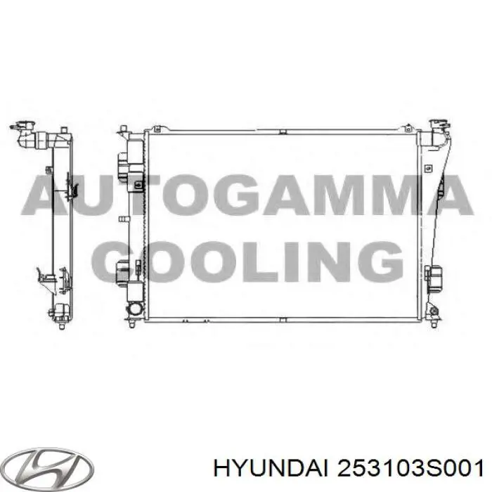 Купити 253103S001 Hyundai/Kia Радіатор двигуна