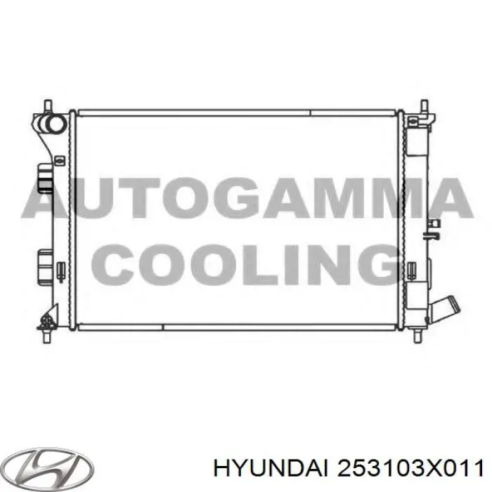 Купити 253103X011 Hyundai/Kia Радіатор двигуна