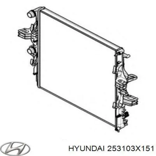Купити 253103X151 Hyundai/Kia Радіатор двигуна