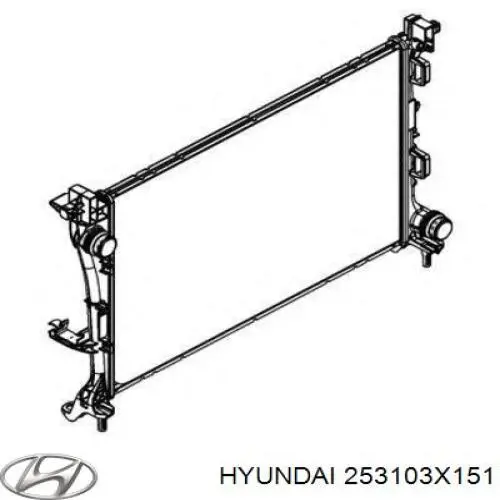 Радіатор основний Hyundai/Kia 253103X151 ціна, від 64.50 USD