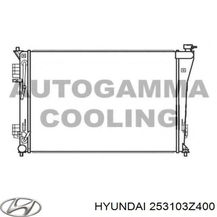 Купити 253103Z400 Hyundai/Kia Радіатор двигуна