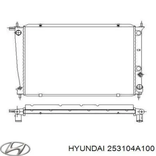 253104A100 Hyundai/Kia радіатор охолодження двигуна