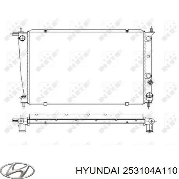 Купити 253104A110 Hyundai/Kia Радіатор двигуна
