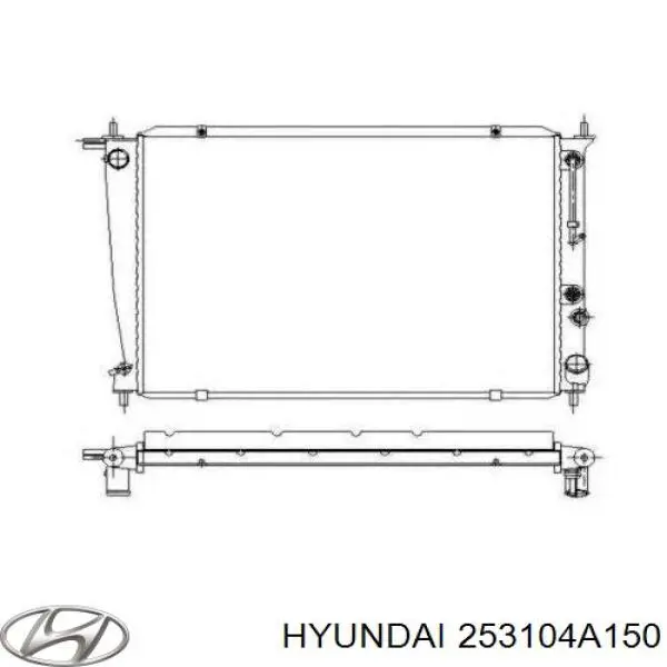 253104A150 Hyundai/Kia Радіатор охолодження двигуна