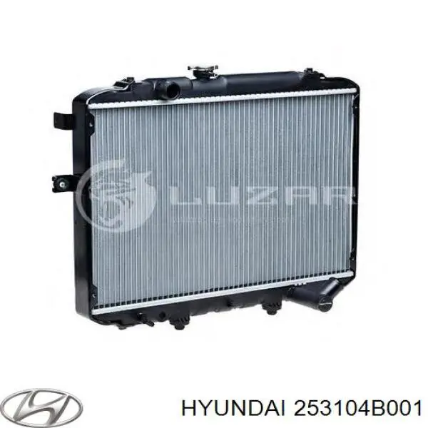 Радіатор охолодження двигуна 253104B001 Hyundai/Kia