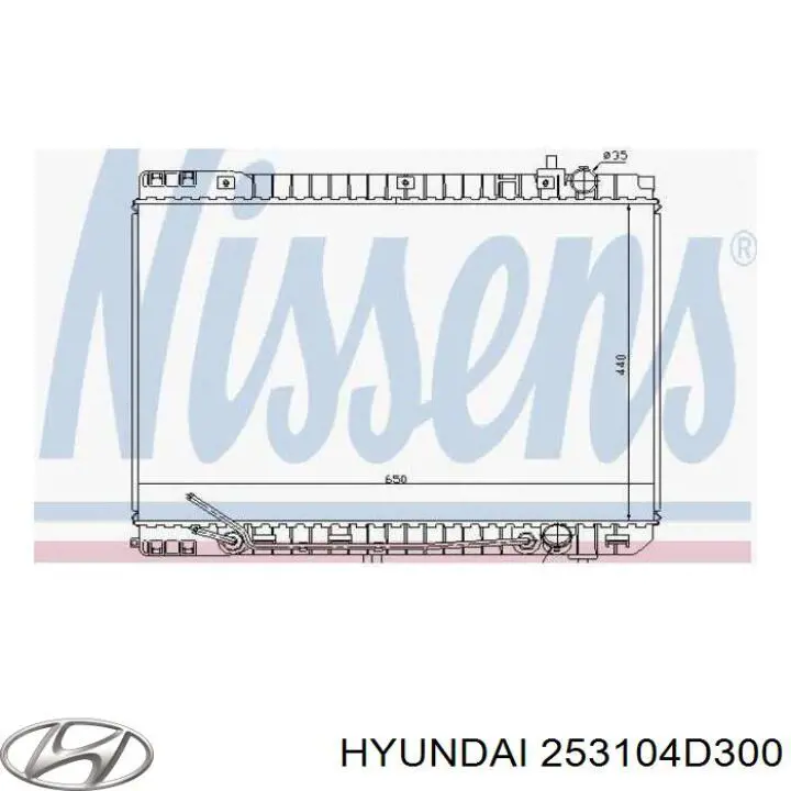 Радіатор основний Hyundai/Kia 253104D300 ціна, від 249.36 USD
