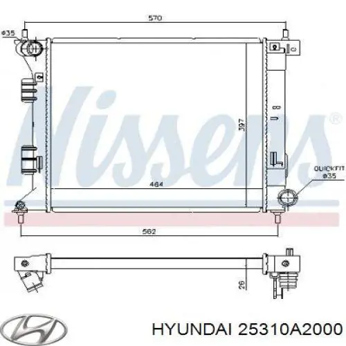 Купити FP40A12KY Koyorad Радіатор двигуна