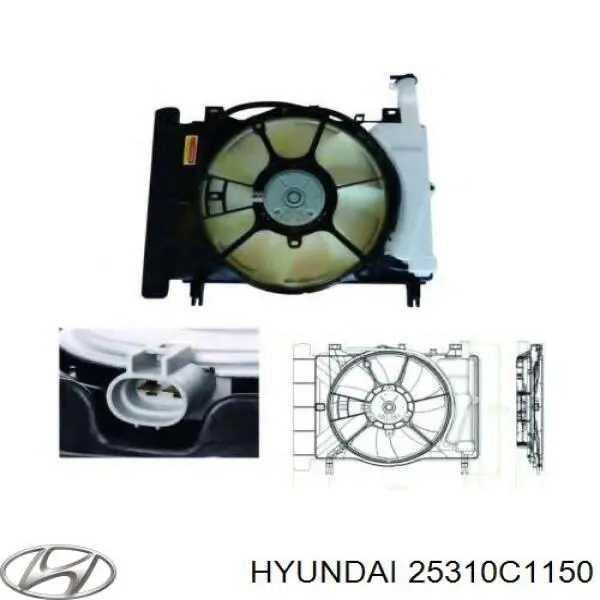 Радіатор 25310C1150 Hyundai/Kia