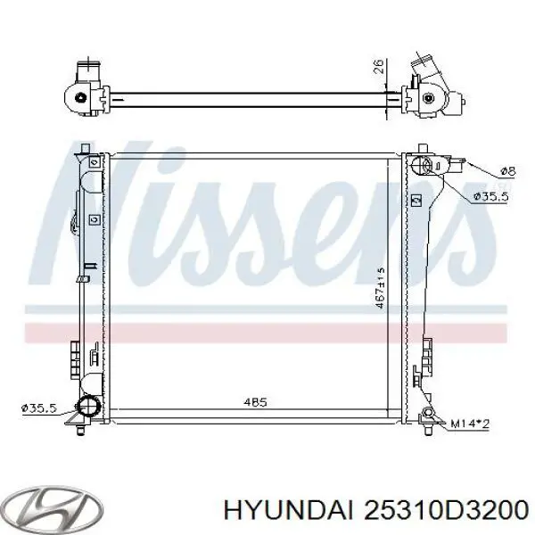 Радіатор основний Denso DRM41020 ціна, від 152.37 USD