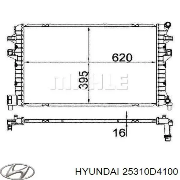 Купити 25310D4100 Hyundai/Kia Радіатор двигуна