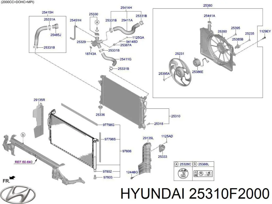 Купити 25310F2000 Hyundai/Kia Радіатор двигуна